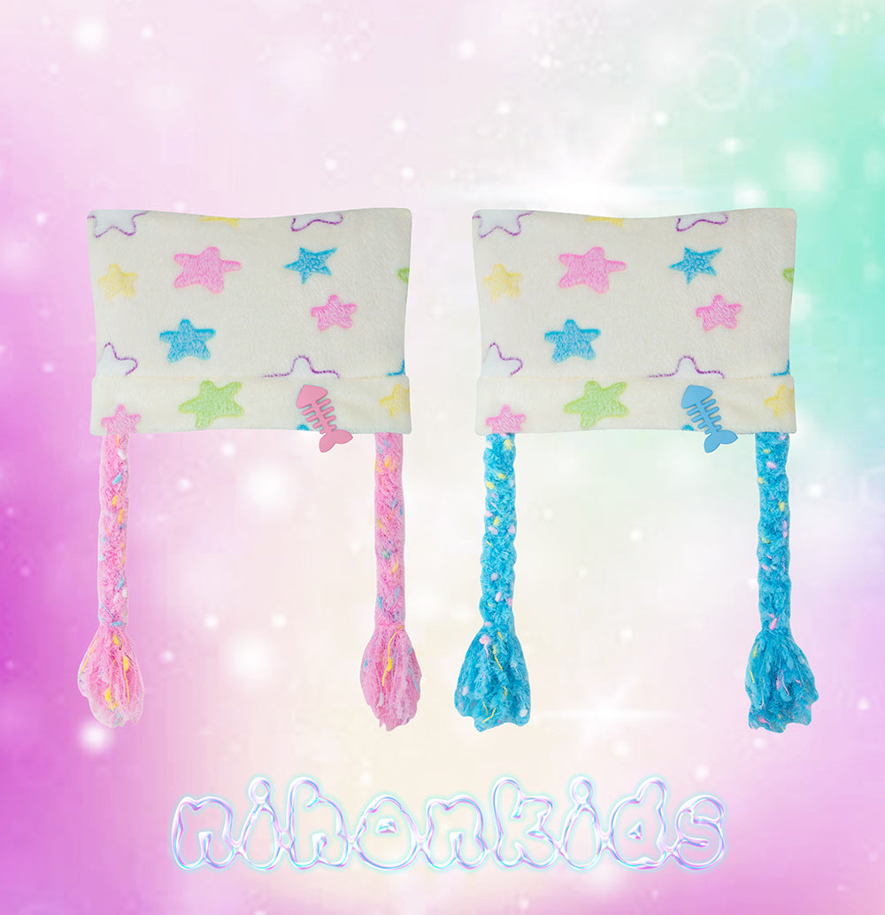 Star Plush Hair Braid Hat