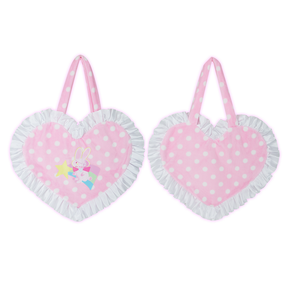 Polka Dot Bunny Love Bag (Handmade)