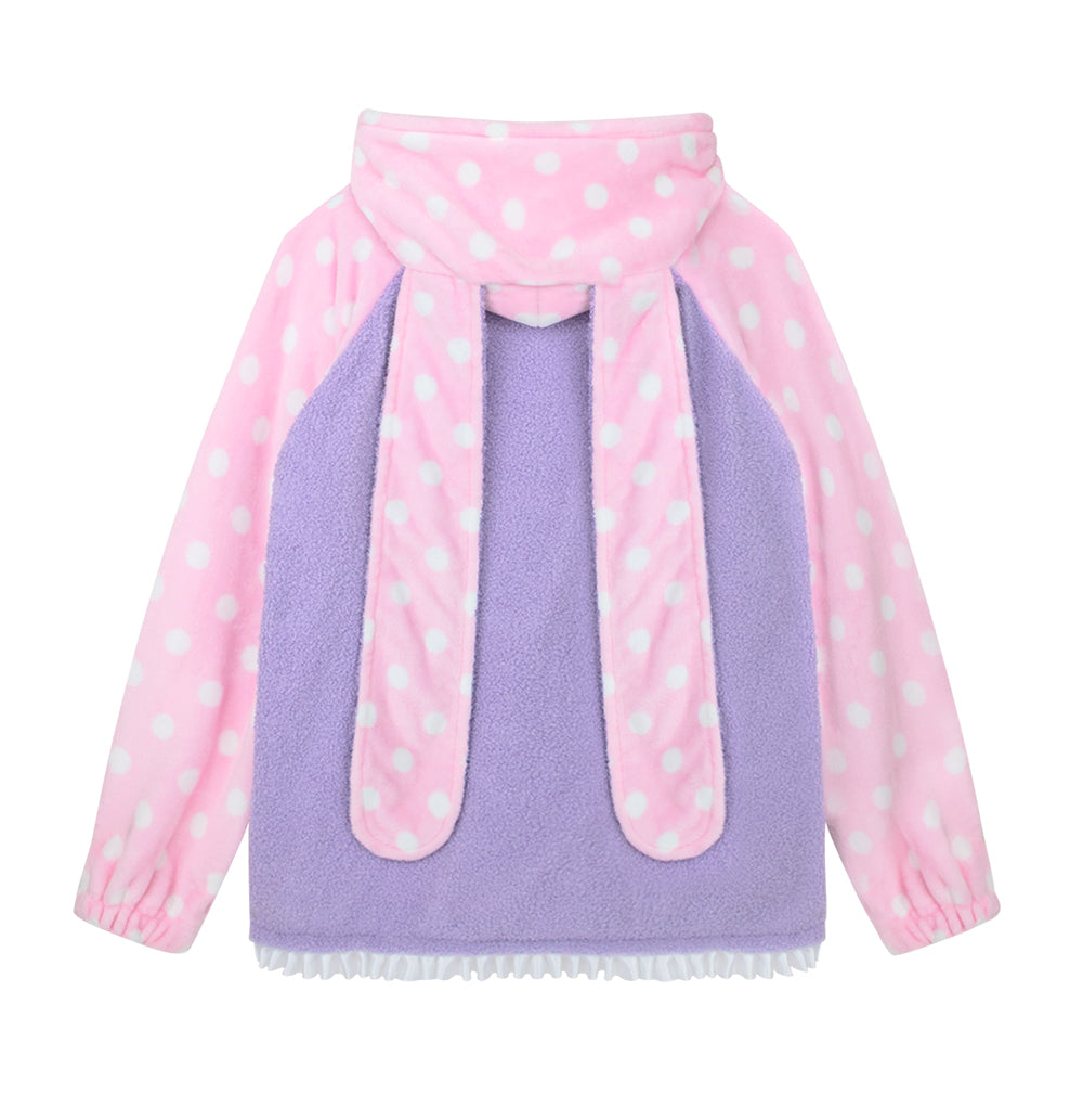 Plush Polka Dot Bunny Jacket (Handmade)