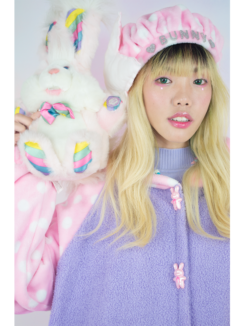 Polka Dot Bunny Beret