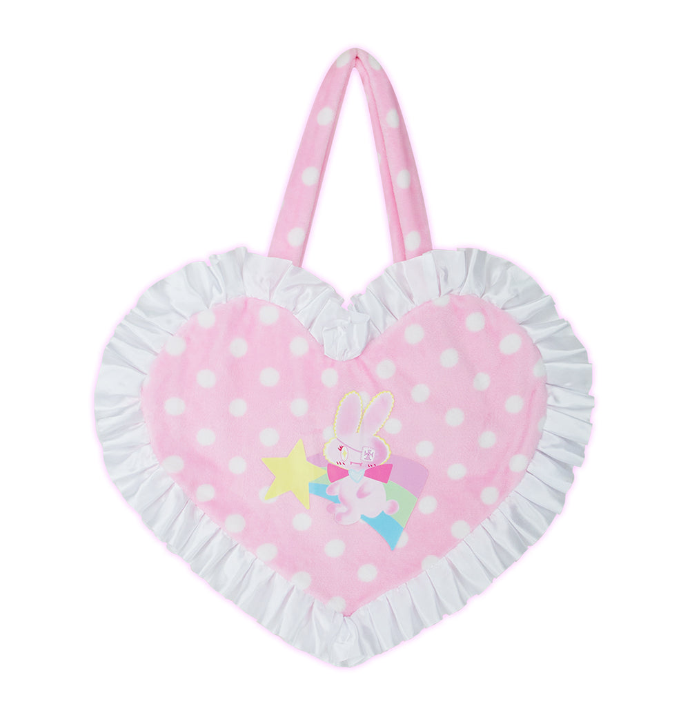 Polka Dot Bunny Love Bag (Handmade)