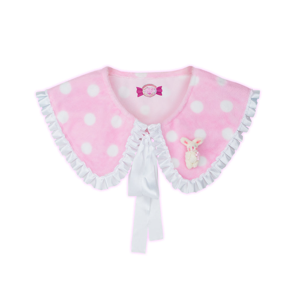 Polka Dot Bunny Fake Collar (Handmade)