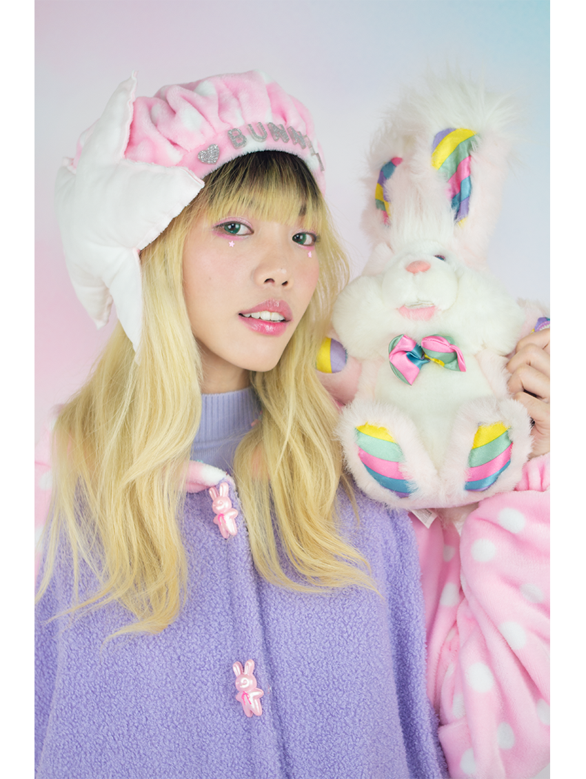 Polka Dot Bunny Beret