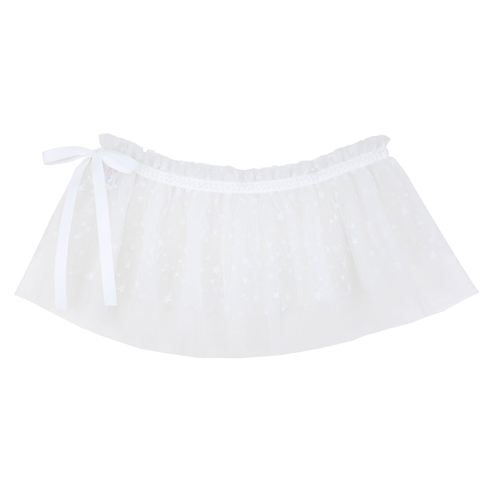 Star Mesh Layered Half Skirt(Handmade)