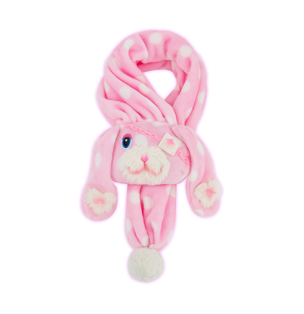 Polka Dot Bunny Scarf (Handmade)