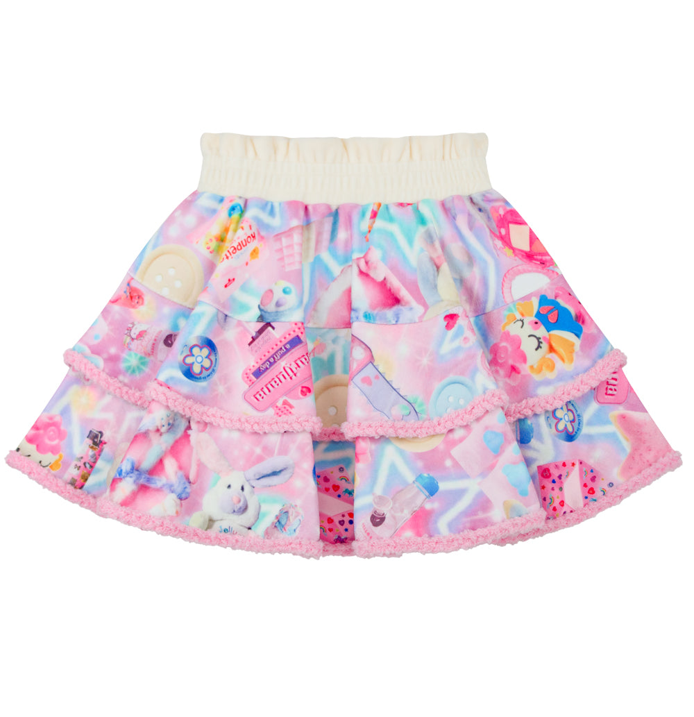 Doll Print Sailor Suit Sweatshirt Set