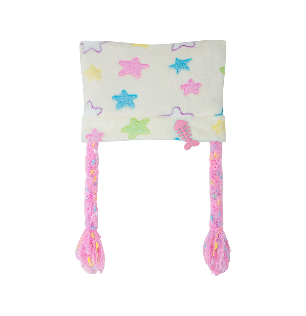 Star Plush Hair Braid Hat