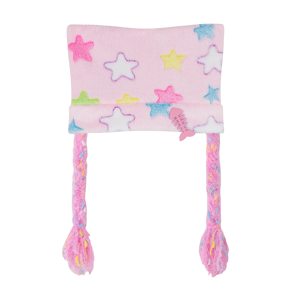 Star Plush Hair Braid Hat