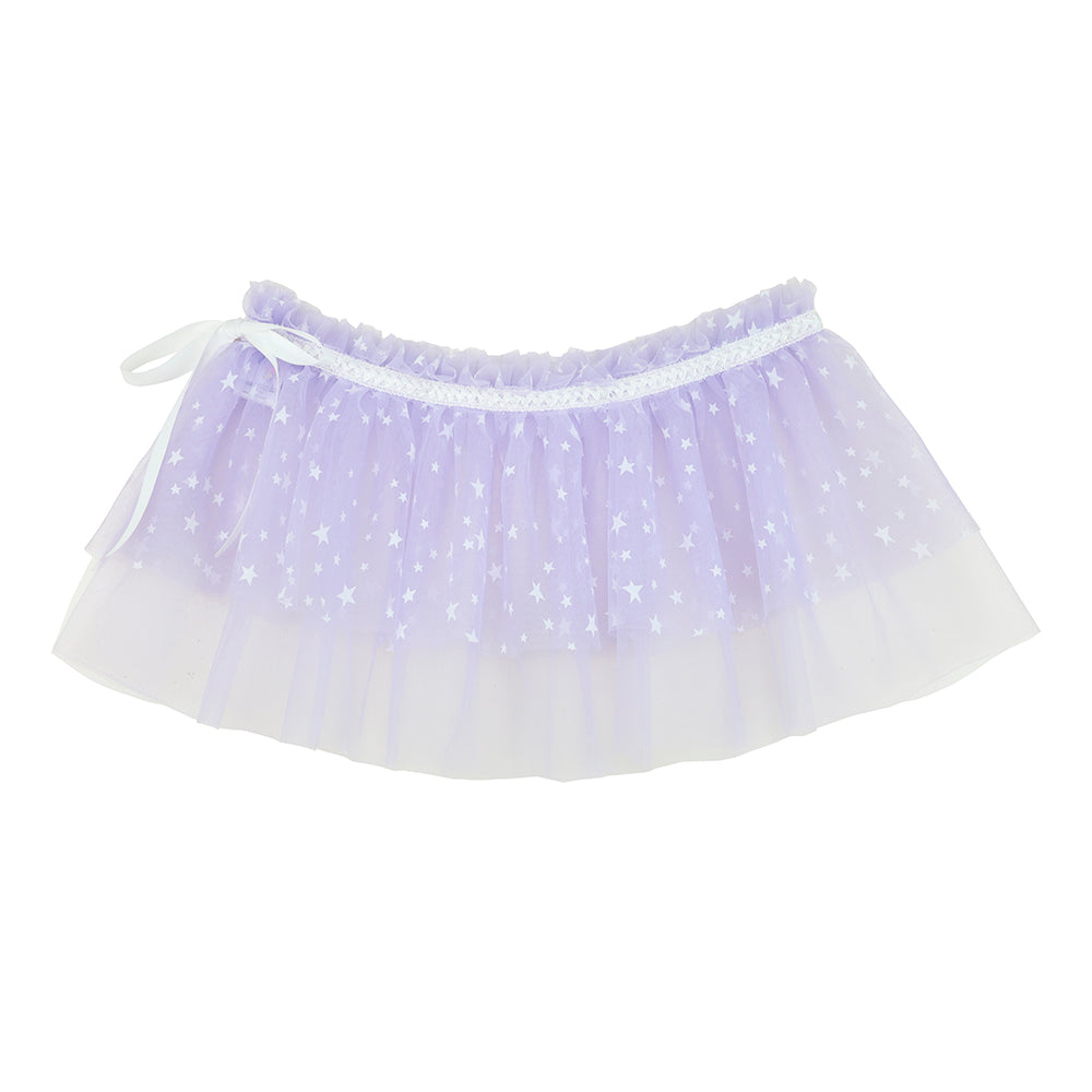 Star Mesh Layered Half Skirt(Handmade)