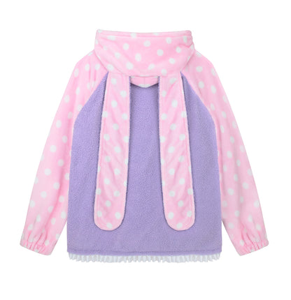 Plush Polka Dot Bunny Jacket (Handmade)