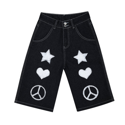 Love & Peace Denim Shorts